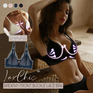 Front Buckle Lace Bra