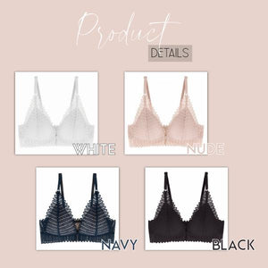 Front Buckle Lace Bra